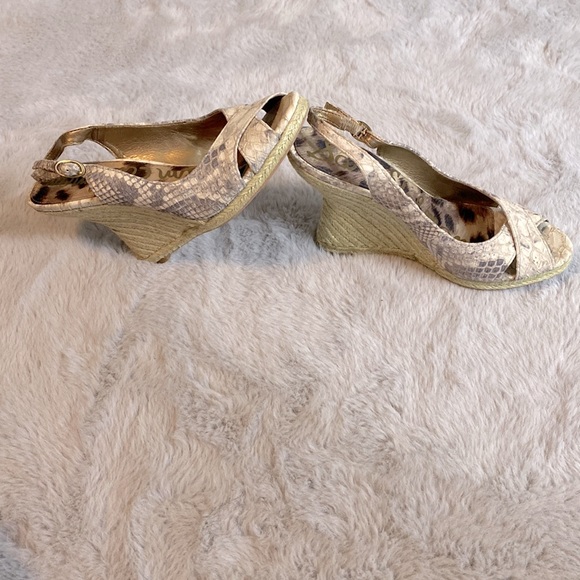 Sam Edelman Python Print Wedges - Picture 4 of 8